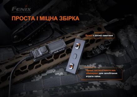 Опис кріплення на зброю для виносної кнопки Fenix ALG-06:
Мініатюрний аксесуар A. . фото 7