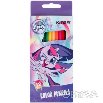 Олівці кольорові Kite My Little Pony 12 кольорів. . фото 1