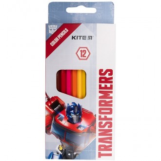 Олівці кольорові Kite Transformers 12 кольорів. . фото 2