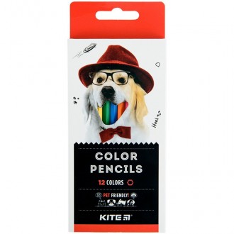 Олівці кольорові Kite Dogs 12 кольорів. . фото 2