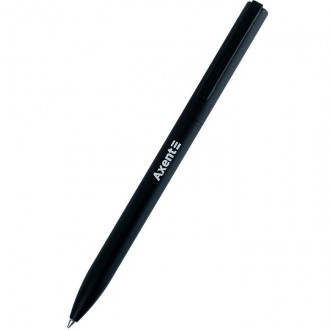 Ручка шариковая автоматическая Axent Partner 0,7мм синяя, корпус черный (12) AB1. . фото 2