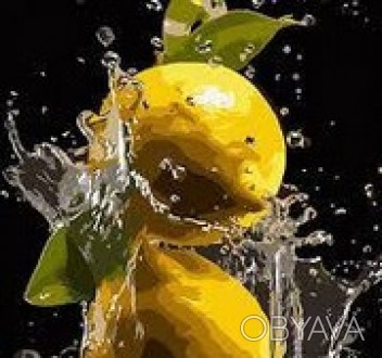 Картина за номерами 40*50см Яскраві лимони Strateg. . фото 1