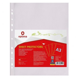 Файли А3 Optima 40мкм фактура глянець 50шт вертикальні. Одеса. фото 1 Файли А3 Optima 40мкм фактура глянець 50шт вертикальні. Одеса. фото 1