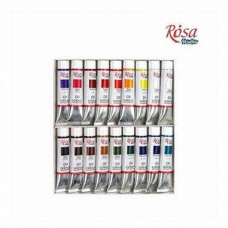 Набір олійних фарб 18 кольорів 20мл Rosa Studio 131008. . фото 4