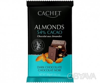 Cachet Dark Almonds 54% черный шоколад с миндалем Откройте для себя волнующий ми. . фото 1