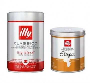Набор кофе молотый Illy 100% arabica ж/б 2шт. Київ. фото 1 Набор кофе молотый Illy 100% arabica ж/б 2шт. Київ. фото 1
