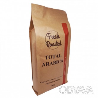 Кофе в зернах Fresh Roasted Total Arabica 100% arabica 1кг Кофе в зернах Fresh R. . фото 1