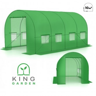 Теплиця, парник для городу та саду King Garden з вікнами 10м² 400х250х200. Київ. фото 1 Теплиця, парник для городу та саду King Garden з вікнами 10м² 400х250х200. Київ. фото 1