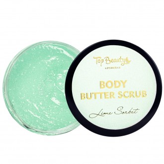 Баттер-скраб для тіла Top Beauty Body Butter Scrub Lime Sorbet 2 в 1 з ароматом . . фото 3