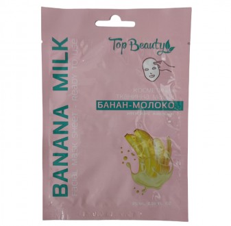 Косметическая тканевая маска для лица Top Beauty Банан-Молоко 25 мл. Киев. фото 1 Косметическая тканевая маска для лица Top Beauty Банан-Молоко 25 мл. Киев. фото 1
