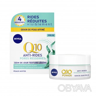 Крем дневной Nivea Q10 Anti-Rides Pores Resserrés SPF15 против морщин для комбин