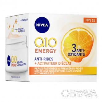 Дневной уход против морщин Nivea Q10 Energy Anti-Wrinkle Day Care SPF15 активиру. . фото 1