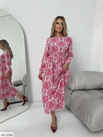 Платье KE-2309
Ткань: шелковый софт.
Цвет: розовый, черный, красный, синий, мент. . фото 10
