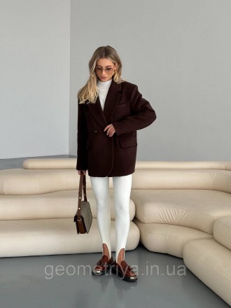 
Короткое коричневое пальто кашемировое 
Женское пальто жакет в едином размере 4. . фото 7