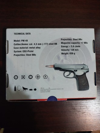 Borner PM49 — недорогий газобалонний пневматичний пістолет, що копіює попу. . фото 6