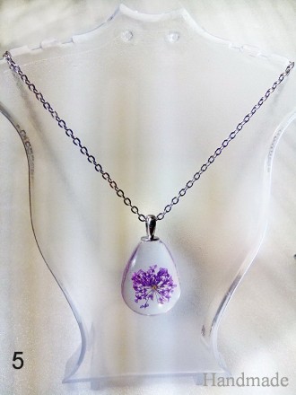 Ожерелье оберег из сухоцветов
Очень нежный кулончик с натуральным сушеным цветк. . фото 2