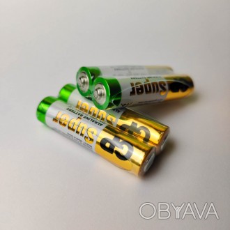 Батарейки AAA R3 "GP Alkaline" - щелочные батарейки для повседневных устройств с. . фото 1