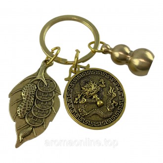 Монета с изображением дракона:
Материал: Золотистый металл
Диаметр монеты: 28 мм. . фото 3