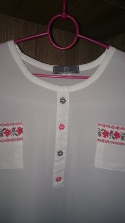 Блуза блузка "вышиванка" РS женская. Размер  на этикетке S(44) , цвет . . фото 11