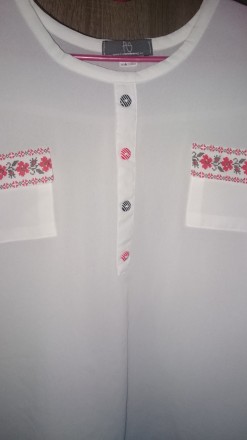 Блуза блузка "вышиванка" РS женская. Размер  на этикетке S(44) , цвет . . фото 5