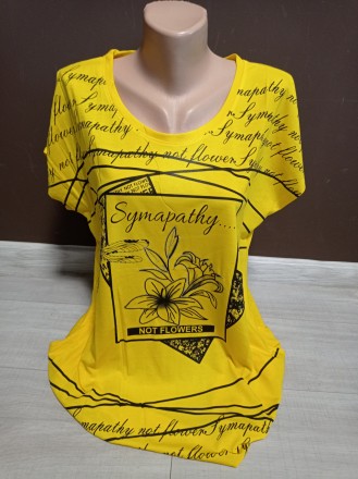 Жіноча футболка туніка БАТАЛ Дача 50-54 розміри с
Якісна футболка, туніка для жі. . фото 2
