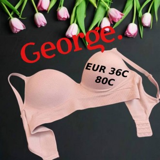 George EUR36С/80С Бюстгальтер пуш ап без косточки поролон трикотаж пудра. Чернігів. фото 1 George EUR36С/80С Бюстгальтер пуш ап без косточки поролон трикотаж пудра. Чернігів. фото 1