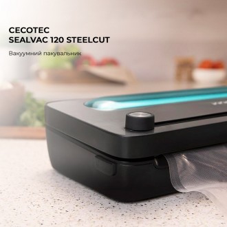 Вакуумный упаковщик CECOTEC SealVac 120 SteelCut
Сохраняйте продукты свежими и а. . фото 3