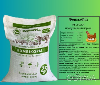 Комбікорм повнораційний гранульований для Кур Несушек Продуктивний період.

Жи. . фото 1