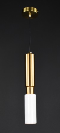 Підвісний світильник на одну лампочку, висота регулюється, корпус плафона метале. . фото 2