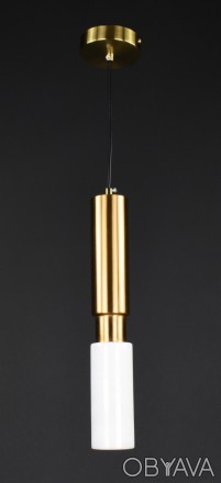 Підвісний світильник на одну лампочку, висота регулюється, корпус плафона метале. . фото 1