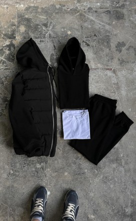 
Куртка ▫️Матеріал: Основа куртки зроблена з дуже приємної на дотик, чорної, мат. . фото 3