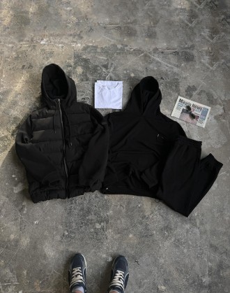 
Куртка ▫️Матеріал: Основа куртки зроблена з дуже приємної на дотик, чорної, мат. . фото 2