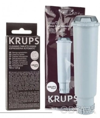 Набор 4 для обслуживания кофемашины Krups
 
 В набор входит:
 Таблетки для чистк. . фото 1