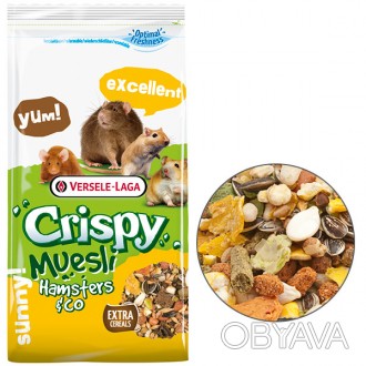 Смачні та багаті на протеїн Crispy Muesli Hamster – повноцінний корм для хом"які. . фото 1