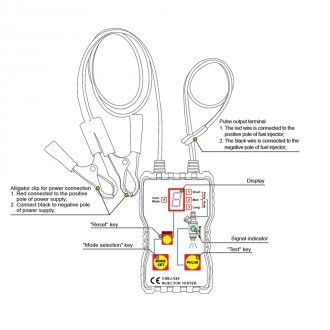 Тестор инжектора Fuel tester injector 
Тестер для перевірки форсунок дозволяє пе. . фото 7