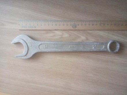 Ключ 24 х 32 комбинированный, советский, хром-ванадий.Длина 280 мм.Гаечный ключ . . фото 4