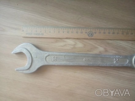 Ключ 24 х 32 комбинированный, советский, хром-ванадий.Длина 280 мм.Гаечный ключ . . фото 1