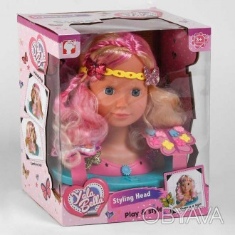 Игрушка Кукла-Голова YL 888 E (8)  Манекен для причесок и макияжа, световой эффе