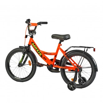 
Велосипед двухколесный 18 дюймов для мальчика оранжевый Corso Maxis от 6-9 лет . . фото 2
