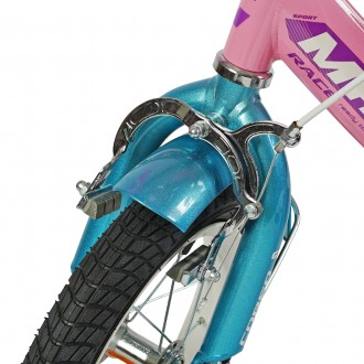
Велосипед двухколесный розовый для девочки с корзинокой 12 дюймов Corso Maxis о. . фото 5