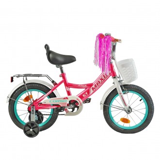 
Велосипед двухколесный розовый Pink для девочки с корзинокой 14 дюймов Corso Ma. . фото 2