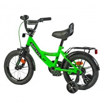 
Велосипед двухколесный зеленый для мальчика 14 дюймов Corso Maxis от 4 до 5 лет. . фото 3