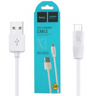 Кабель Micro USB, характеристики:
	Специфікація кабелю: USB;
	Колір: білий;
	Дов. . фото 2