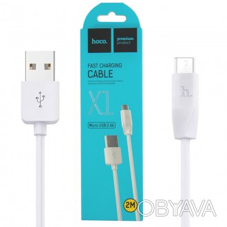 Кабель Micro USB, характеристики:
	Специфікація кабелю: USB;
	Колір: білий;
	Дов. . фото 1