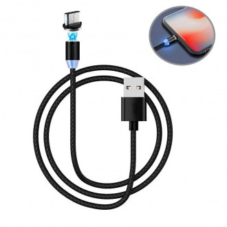 Кабель Micro USB, характеристики:
З підсвіткою;
Колір: чорний;
Довжина: 97 см;
В. . фото 2
