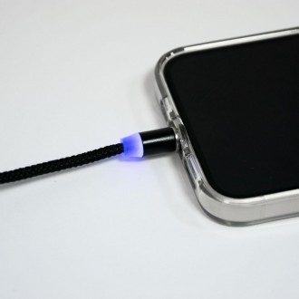 Кабель Micro USB, характеристики:
З підсвіткою;
Колір: чорний;
Довжина: 97 см;
В. . фото 3