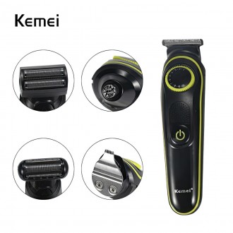 Характеристики, Kemei KM-696 Kit​:
	Модель: KM-696;
	Машинка для стрижки для вол. . фото 3
