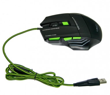 Игровая мышка с подсветкой UKC на7 клавиш с ковриком
Мышка проводная игровая UKC. . фото 3