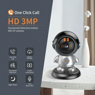 Видеоняня, характеристики:
	Стандарт видеокамеры: IP; CMOS
	Исполнение камеры ви. . фото 2