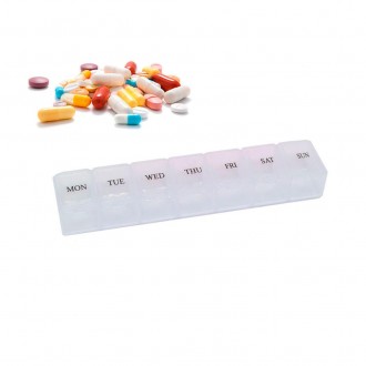 Контейнер для ліків, характеристики: 
	Матеріал: пластик;
	Колір: прозорий;
	Роз. . фото 2